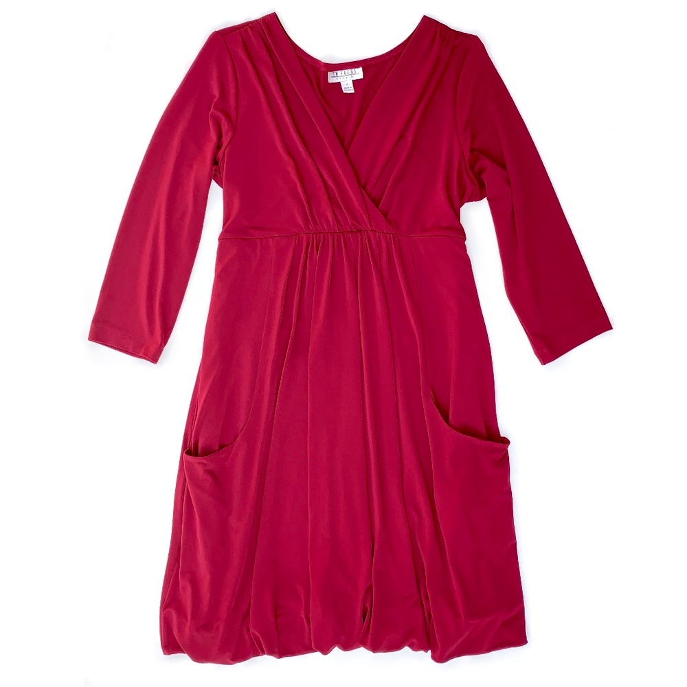 Vintage 90s red bubble dress casual